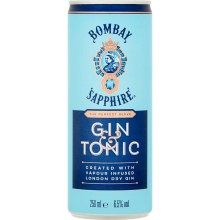 Bombay Sapphire Gin & Tonic 6,5%   250 ml