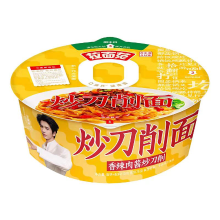 Lamianfan Shanxi Style Stir Fried Knife Cut noedels, pittig Meat Sauce smaak, kom pak 110g