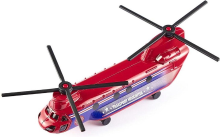 Siku transporthelikopter model   rood, 17 cm