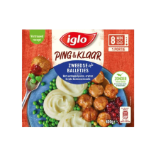 Iglo Ping & Klaar Zweedse Gehaktballen   400 g