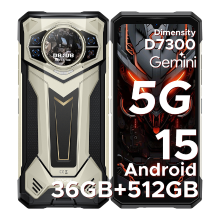 DOOGEE S200 Plus Robuuste Smartphone 5G, Dimensity 7300, (16 GB + 20 GB) + 512 GB met 1,32