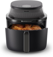 PHILIPS 3000 Serie Airfryer met Kijkvenster – 6,2 L – Zwart – Voor 5 personen – 16 Kookfuncties (NA330/00)