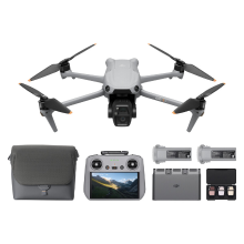 【Terug naar school】DJI Air 3S Fly more combo (afstandsbediening met RC 2 schermen), drone met 2,54 cm CMOS groothoek  en medium telecamera voor volwassenen, 4K/60fps, omnidirectionele detectie en 3 accu’s voor langere vluchttijd