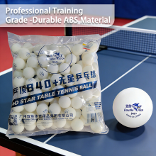Double Fish B40+ No Star Training editie gevoegde tafeltennisballen, zak met 100 stuks, wit
