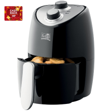 FRITEL Airfryer SnackTastic® 4202   Compacte Airfryer   Voor 1 tot 2 personen   Ideaal voor kleine porties   Airfryer voor singles en studenten   Zwart   2 L   1000 W