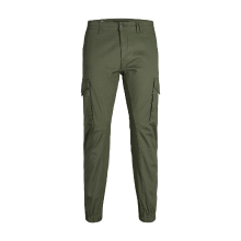 JACK & JONES JACK&JONES PANTS STUDIO JPSTPAUL FLAKE CARGO OLIVE NIGHT NOOS Regular Fit