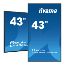 Iiyama 43 inch levendig helder beeldscherm met 4K resolutie en 800 cd/m² panelen