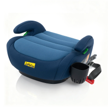 Jovikids OHHO+ ISOFIX kinderzitverhoger, ECE R129, voor groep 2/3 (ca. 15–36 Kg), met verdikte stoffen bekleding, ISOFIX adapter, gemakkelijk wasbaar en een bekerhouder, oceaanblauw
