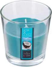 Atmosphera Kokosgeur Kaars in Glas   90 g, Turquoise