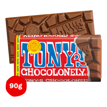 Tony's Chocolonely Melk Chocolade Reep   90 g