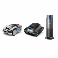 SUNSEEKER S5 1600 m² Robotmaaier + AIPER Scuba S1 270 Min Zwembadrobot + Aiper IrriSense 2 Slim Besproeiingssysteem – Gras, Zwembad & Tuinverzorging Bundel