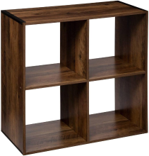 5Five retro industrieel houten modulair opbergrek   67,5 x 67,7 x 32 cm, 4 vakken