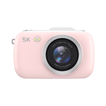 KOMERY Komeri G7 5K digitale camera, zonder SD kaart, camera's voor fotografie, 80 MP UHD draagbare vlogcamera, goedkoope 18x zoom travel point and shoot camera, fotografiecamera's voor beginners en tieners   roze
