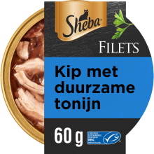 Sheba filets kip & tonijn