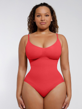 Feelingirl naadloze bodysuit voor dagelijks gebruik M/L   rood