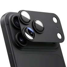 IM CHEN iPhone 18Promax Cameralensbeschermer, Hoogdoorlatend Gelegering, Valbestendig, Zwart, 1 Stuk
