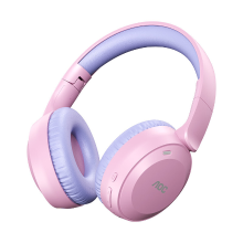 AOC ACH2611 Draadloze koptelefoon, Bluetooth 6.0 Over ear headset met 75 uur afspeeltijd, 3D surround sound, Opvouwbaar lichtgewicht 182 g, Type C snelladen, Comfortabele pasvorm