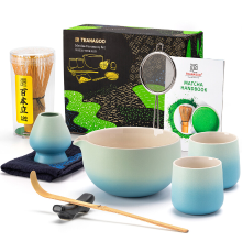 TEANAGOO 9 delige Matcha Klopper, Matcha Set voor Ceremonie, Keramische Matcha Kit, Matcha Theeset voor het maken van Ontbijt/Latte, Cadeau voor Matcha Liefhebber, Matcha Klopper Set en Kom met Alle Accessoires, Nieuwjaarsuitverkoop, Top cadeau keuzes