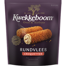 Kwekkeboom croquetten met rundvlees, 4 stuks, 280 g