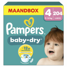 Pampers Baby Dry Luiers Maat 4 – Maandbox 204 Luiers