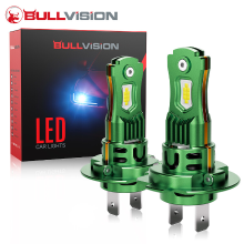 Bullvision H8/H9/H11 ledlamp voor automistlampen 12 V, lamp op 1:1 formaat, geen adapter nodig, 6000 K wit mistlicht, 10000 lm helderder, aansluiten en gebruiken, verpakking van 2