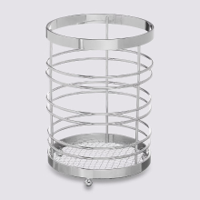 5Five Linnen Bestekhouder   Staal, Diameter 12 cm, Hoogte 17 cm