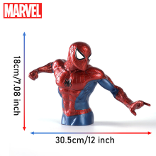 1 Stuks Marvel Spider Man spaarpot, officieel gelicentieerde 3D PVC waterdichte en breukbestendige figuur geldpot, metalen muntenbank, woondecoratie verzamelobject bureau organizer spaarpot cadeau