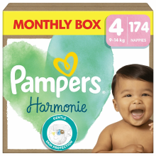 Pampers Harmonie Luiers Maat 4 – Maandbox 174 Luiers