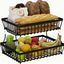 SRD Grote fruit  en groentekmand (zwart), Nieuwjaarsverkoop, top cadeaukeuzes