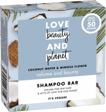 Love Beauty and Planet Love, Beauty & Planet Shampoo in vaste vorm (kokoswater & mimosa)   90 g
