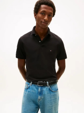 Tommy Hilfiger 1985 normale polo heren XS zwart