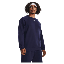Under Armour Heren Ua Rival Fleece Crew Navy Wit Rival Collectie S