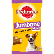 Pedigree Hondensnacks  Jumbone Mini Kip & Lam  4 stuks