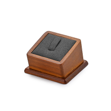 Oirlv ringhouder van massief hout, vierkante standaard voor één ring, displaystandaard voor sieraden, presentatie eigenaar voor oorbellen en armbanden, sieradenhouder