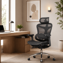 SIHOO Doro C300 Ergonomische Bureaustoel + Bewegingssensor Nachtlampje (Warm Wit 2800 3200 K) – Kantoorcomfort Bundel
