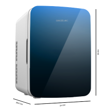 Koelkast Bolero MiniCooling 10 liter Bahamas Pat 1/Cecotec Bolero MiniCooling Bahamas Mini Fridge 10 L   12 V/220 V Portable Cooler & Warmer (7°C 65°C) for Car, Motorhome, RV, Bedroom & Office