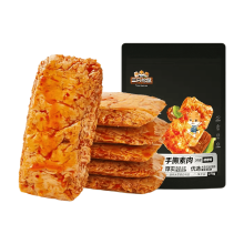 Three Squirrels Handgescheurd plantaardig vlees, barbecuesmaak, 270 g