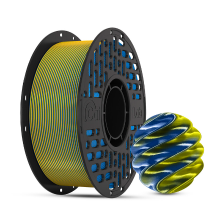CAILAB 3D printerfilament PLA Silk dubbelkleurig   Blauw & Goud