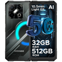 DOOGEE Blade GT Pro 5G Robuuste Smartphone (2025), Dynamische Lichteffecten, 32 GB + 512 GB, 6 nm D7025, 120 Hz en 6,72