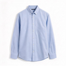 JAMES KINGDOM Oxford stoffen katoenen herenshirt hemelsblauw XL