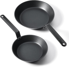 SENSARTE 2 delig koekenpannenset met antiaanbaklaag, ovenbestendig, met SwissCoat antiaanbaklaag, inductiegeschikt kookpannenset, vaatwasserbestendig, vrij van PFOA en PFOS, 8 en 10 inch