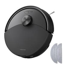 Roborock Q10 S5 robotstofzuiger met dweilfunctie, 10.000 Pa HyperForce zuigkracht, dubbel anti klitsysteem, automatische dweilhefting, ideaal voor dierenharen, tapijten en harde vloeren (zwart)