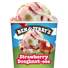 Ben & Jerry's Ben & Jerry's Strawberry Doughnut eee 393 g