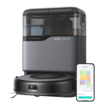 Eufy Omni C20 robotstofzuiger met alles in één oplaadstation, auto afvoer , afwas  en droogfunctie, krachtige zuigkracht 7000 Pa, ultradun ontwerp 8,5 cm, inclusief