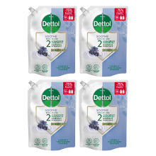 Dettol navulling ontspannende lavendel 500 ml x 4 (4 pack)