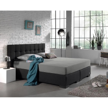 Home Care Dreamhouse dubbele jersey hoeslaken – 190/200 x 220/230 – 100% katoen – grijs