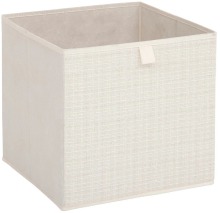 5Five Tweed Opbergdoos   Beige, 31 x 31 cm