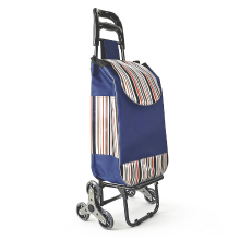 Tahang Stair Climber Opvouwbare Boodschappentrolley, 2 in 1 Opvouwbare Boodschappenkar met 38 L Waterbestendige Oxford Tas, 6 PU Kristalwielen & 30 kg Handkar met Rugzak met Ritssluiting voor de Markt