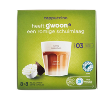 G'woon Cappuccino Koffiecapsules   186 g