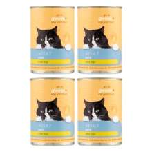 G'woon kattenvoer paté met kip, 400 g blik*4